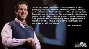 Rick Santorum on Gay Pornography?