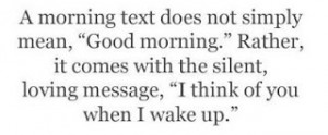 Good Morning Text Message