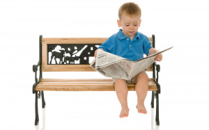 cute little boy reading newspaper wallpaper , Rare unseen wallpapers ...