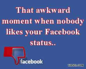 ... tags for this image include: awkward, blue, facebook, funny and quote