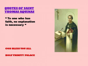 QUOTES OF SAINT THOMAS OF AQUINAS - 15-08-2012