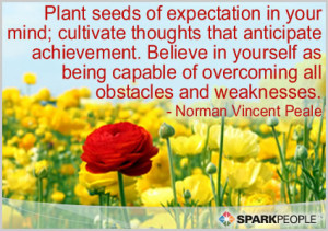 Motivational Quote - Plant seeds of expectation in your mind ...