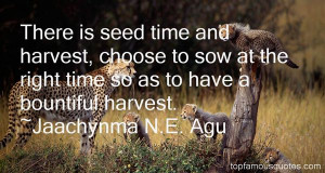 Top Quotes About Bountiful Harvest