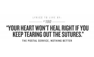 The Postal Service. great song, and true statement.