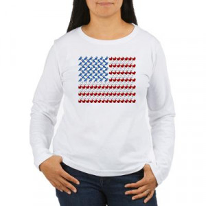 Cute Birdorable U.S. Flag with Cardinals and Blue Jays Women's Long ...