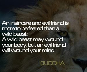 Motivational Wallpaper on Insincere: An insincere and evil friend is ...