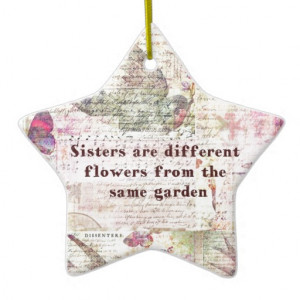 Inspirational Sister Quote Ornament