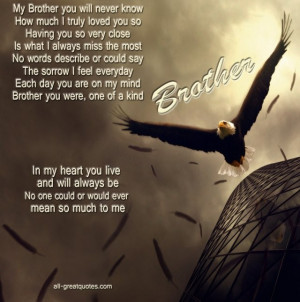Gallery of: 12 I Love You Brother Quotes