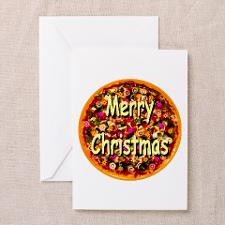 Pizza Christmas Greeting Cards