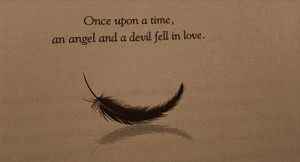 love feather angel devil