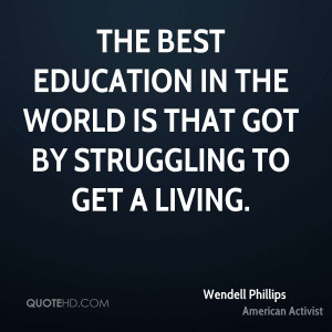 Wendell Phillips Education Quotes