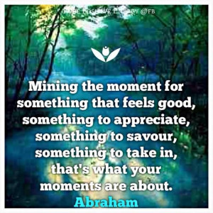 ... to take in, that's what your moments are about. Abraham-Hicks Quotes