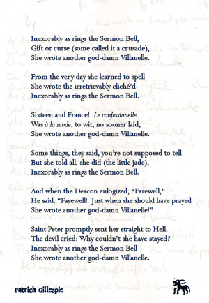 Villanelle Poems Examples