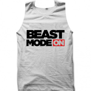 Beast Mode On gym inspired tank top / vest by Clique Wear