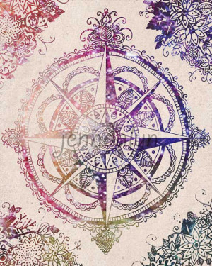 compass rose drawing