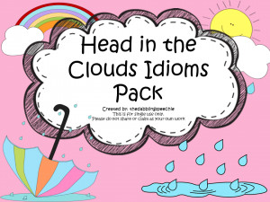 Head In The Clouds Idioms Activity & FREEBIES