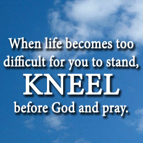 When life becomes too difficult…”