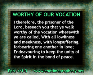 Walk Worthy of Your Vocation