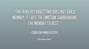 Forgetting Memory Quotes