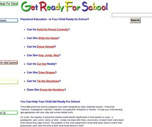 First Day of School - Preschool Get Ready For School