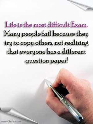 Life Quotes-Thoughts-Life is Difficult Exam-Best Quotes-Nice Quotes