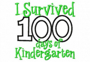 ... 100 days of Kindergarten embroidery design 5X7 School 100 days smarter