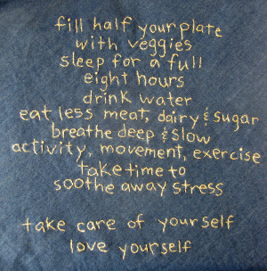 Take Care and Love Yourself...
