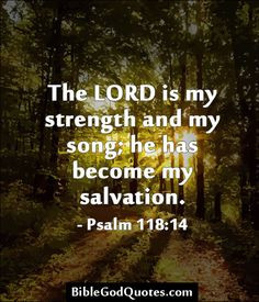 The LORD is my strength and my song; he has become my salvation ...