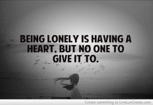 Being Lonely