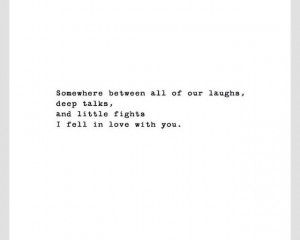 fell in love with you