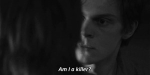 gif love tate langdon american horror story Evan Peters death couple ...