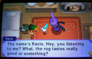 screenshot from Link Between Worlds. Someone asks Link, face down on ...