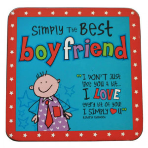 Simply The Best Boyfriend Coaster