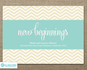 moving announcement - moving card - change of address card - new home ...