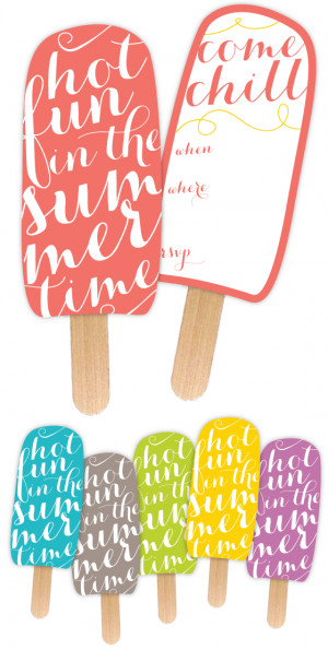 FREE-SUMMER PARTY POPSICLE INVITATION