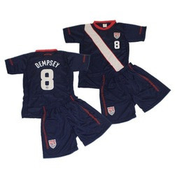 Youth Clint Dempsey Soccer Football Jersey and Shorts kit