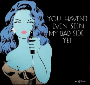 bad Girl Bad Side Pin Up