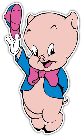 Porky Pig Die-Cut Decal ** 4 Sizes **