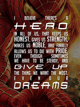 Back > Quotes For > Spiderman Quotes Inspirational