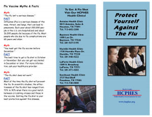 Flu Vaccine Brochure
