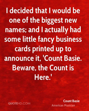 Count Basie Quotes