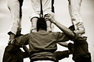 Trust in Building a Human Tower - Photo courtesy of ©iStockphoto.com ...