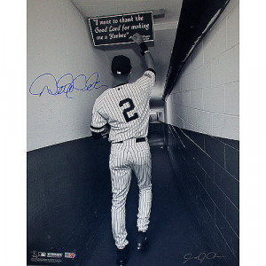 Steiner Sports New York Yankees Derek Jeter Autographed Black & White ...