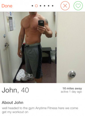 ... head to put up a shirtless mirror selfie as a profile picture