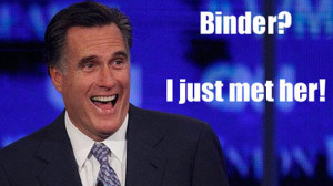 Mitt Romney's remark about women during the second presidential debate ...