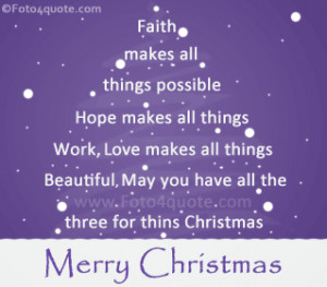 Best Christmas quotes and cards - Faith makes all things possible ...