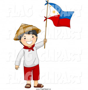 ... of a Filipino Independence Day Boy Waving a Flag by BNP Design Studio