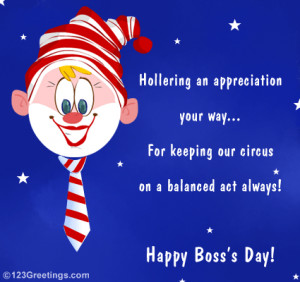 Boss's Day Fun Wish...