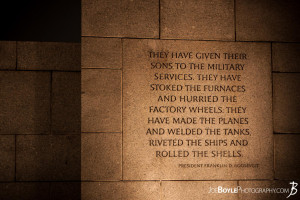 World War II Memorial (FDR Quote)