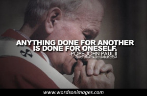 Quotes by pope john paul ii